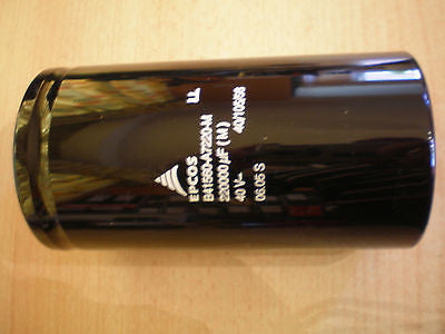 Electrolytic Capacitor screw connection 220000uf 40V made by Epcos B41560-A7220M