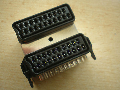 double PCB Scart Socket