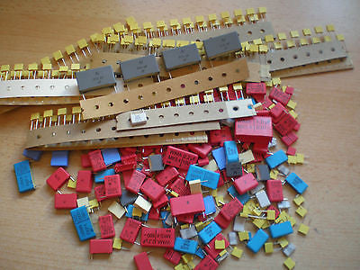 Polyestor Capacitors mixed bag approx 400pcs see below for values