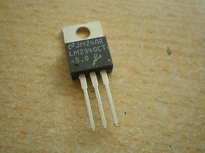 LM2940CT-5.0 LDO Regulator Pos 5V 1A 3-Pin(3+Tab) TO-220 Rail