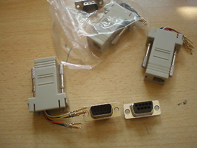 rj45 to 9 way d female connector    8 for £5.50