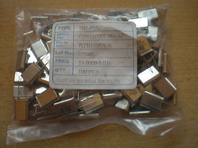 Crystal Oscillator Type HC-49/U 18.000MHz  pack 100pcs part number BTB1800A-A