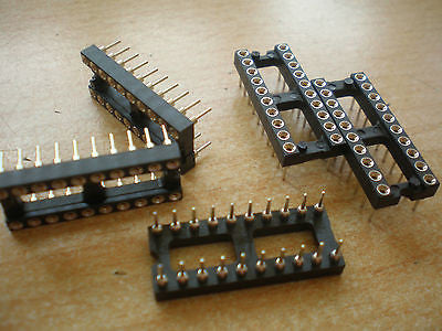 IC socket 20 pin turned pin 5pcs price £1.25