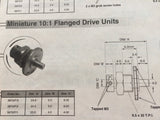 Miniature 10:1 Flanged Drive unit 5870/F/1 made by Jackson Brothers