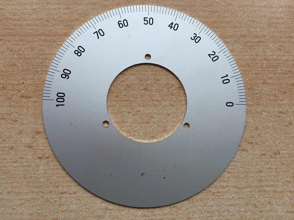 Aluminium Scale 0-100 101mm diameter used with in 4489C  New  H136