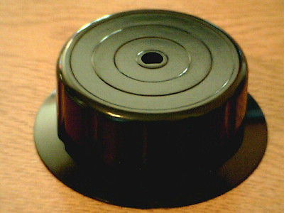 Black plastic  fluted knob  (used in 4489C)     NEW   H34