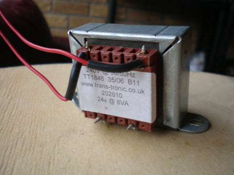 240 volts AC transformer output  24 volts  8va